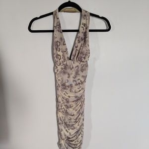 Guess Halter Dress Size S Cheetah Print